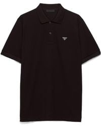 Prada - Piqué Polo Shirt - Lyst