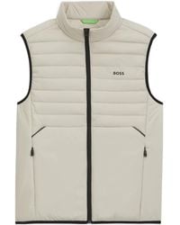 BOSS - Quilted Gilet - Lyst