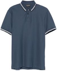 Emporio Armani - Placed Logo Polo Shirt - Lyst