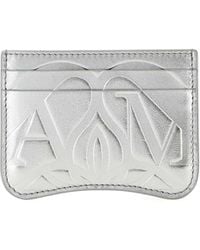 McQueen - Logo Embossed Cardholder - Lyst