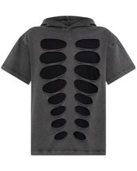 AVAVAV - Cut-Out Hooded T-Shirt - Lyst