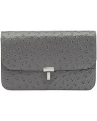 TOTEME - T-Lock Ostrich-Effect Crossbody Bag - Lyst