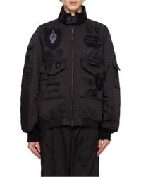 Sacai - Logo Badge Bomber Jacket - Lyst