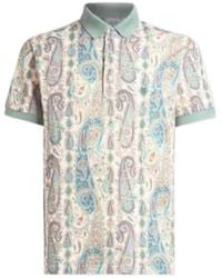 Etro - Cotton Polo - Lyst