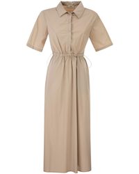 Herno - Drawstring Shirt Dress - Lyst