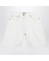 Prada - Old Denim Bermudas - Lyst