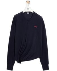 Loewe - Long-Sleeved Wool Sweater - Lyst