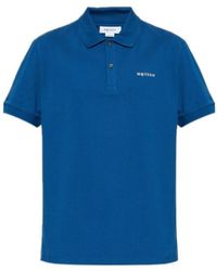 McQueen - Logo Embroidered Short-Sleeved Polo Shirt - Lyst