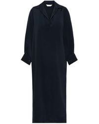 Max Mara - Silk Crepe De Chine Polo Dress - Lyst