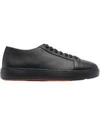 Santoni - Low-Top Lace-Up Sneakers - Lyst
