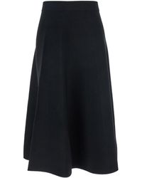 Max Mara - Midi Skirt With Elastic High Waist - Lyst