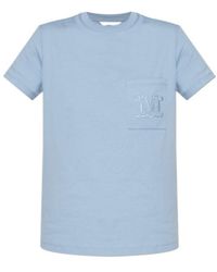 Max Mara - Papaia Logo Embroidered Crewneck T-Shirt - Lyst