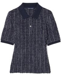 Veronica Beard - Benedetta Checked Seersucker Polo Shirt - Lyst