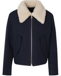 Ami Paris - Long-Sleeved Zipped Jacket - Lyst
