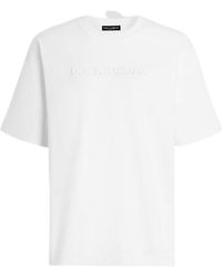 Dolce & Gabbana - Embossed Logo T-Shirt - Lyst