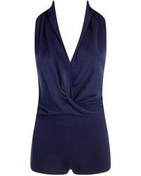 Paloma Wool - Soma Halterneck Draped Jumpsuit - Lyst