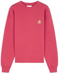 Maison Kitsuné - Maison Kitsuné Speedy Fox Patch Crewneck Sweatshirt - Lyst