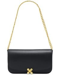 McQueen - Skull Flower Chain-Linked Shoulder Bag - Lyst