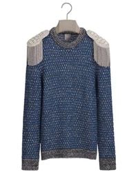 Dior - Sweater With Epaulets, Regular Fit - Lyst