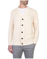 Drumohr - Button-Up Cotton Cardigan - Lyst