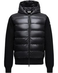 Moncler - Zip-Up Padded Knitted Sweatshirt - Lyst
