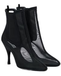 Alaïa - Mesh Ankle Boots - Lyst