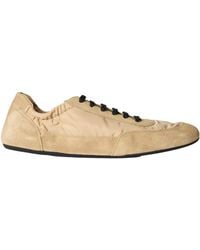 Prada - Collapse Re-Nylon And Suede Trainers - Lyst