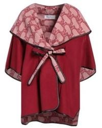 Max Mara - Stylish Versatile Reversible Belted Cape Coat - Lyst