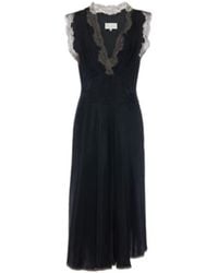 Maison Margiela - Lace-Trim V-Neck Sleeveless Dress - Lyst