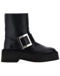 Roger Vivier - Chunky Sole Ankle Boots - Lyst