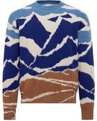 Moncler - Mountain Jacquard Wool Sweater - Lyst