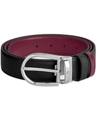 Montblanc - Buckle Detailed Reversible Belt - Lyst