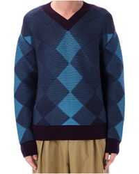 Dries Van Noten - Mail Argyle Knitted Sweater - Lyst