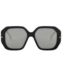 Fendi - Eyewear Selleria Geometric Frame Sunglasses - Lyst