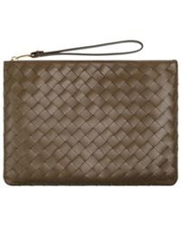Bottega Veneta - Intrecciato Medium Flat Pouch - Lyst