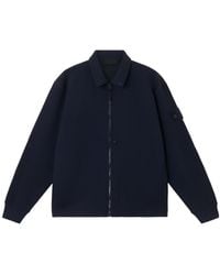 Stone Island - Logo Patch Zip-Up Sweatshirt - Lyst
