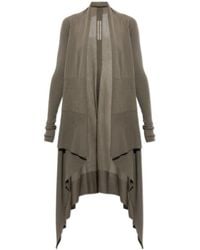 Rick Owens - Draped Open Cardigan - Lyst