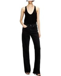 DIESEL - Solid Color Straight Leg Jeans - Lyst