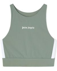 Palm Angels - Logo-Printed Round Neck Tank Top - Lyst
