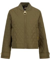 Barbour - Diamond-Quilted Zip Jacket - Lyst