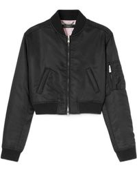 Versace - Padded Cropped Bomber Jacket - Lyst