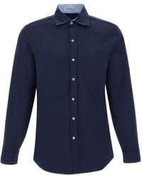 Fay - Buttoned Long-Sleeved Shirt - Lyst