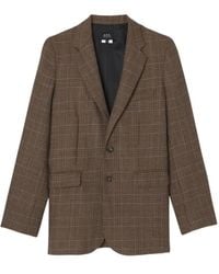 A.P.C. - Annie Checked Blazer - Lyst