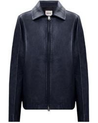 KHAITE - Jackson Zip Leather Jacket - Lyst