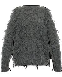Fabiana Filippi - Feather Trim Knitted Sweater - Lyst