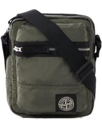 Stone Island - Logo Patch Messenger Bag - Lyst