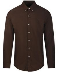 Ralph Lauren - Polo Logo Embroidered Buttoned Shirt - Lyst