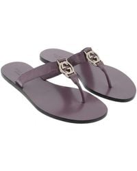 Gucci - Logo Toe Sandals - Lyst