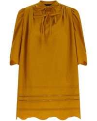 Fabiana Filippi - Tie-Neck Loose Dress - Lyst