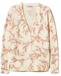 Twinset - Floral Printed V-Neck Cardigan - Lyst